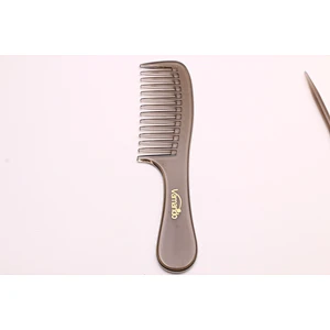 Hair Salon Comb Bakelite Black Wide-toothed Logo Custom Thick Comb Heat-resistant Hair Cut Comb Barber