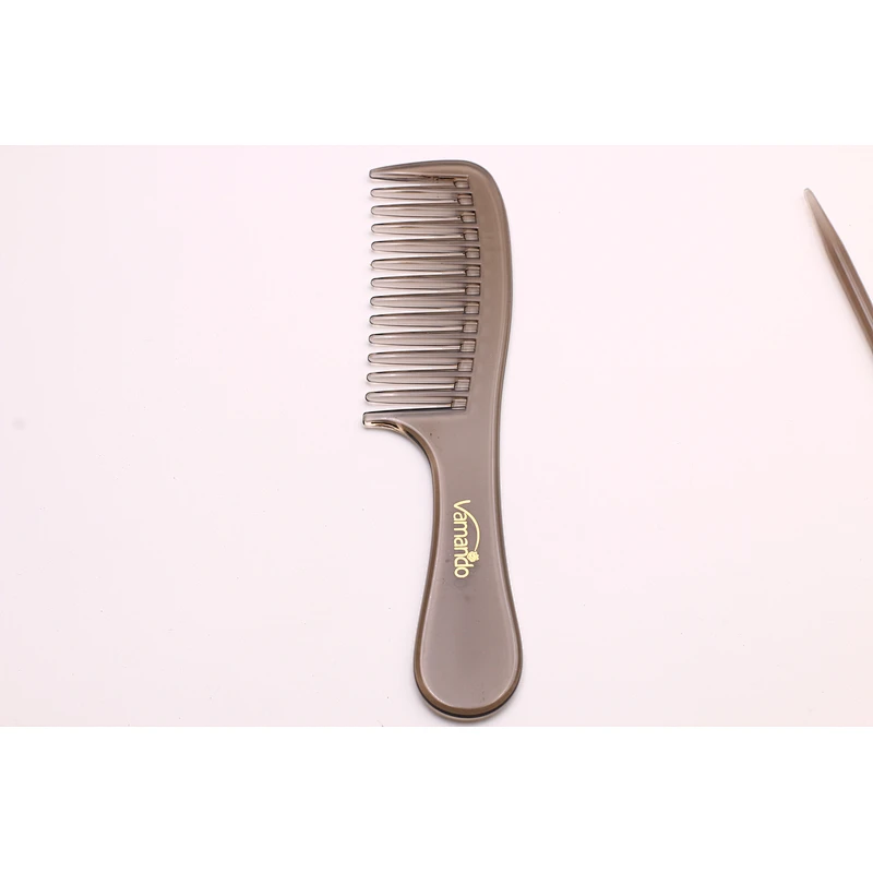 Hair Salon Comb Bakelite Black Wide-toothed Logo Custom Thick Comb Heat-resistant Hair Cut Comb Barber