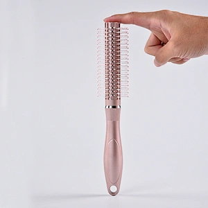 Plastic Roll Hair Round Beauty Makeup Salon Wavy Curly Styling Tools Pink Hair Curl Comb For Women Man Girls