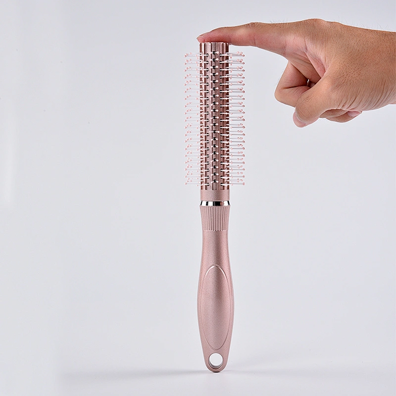 Plastic Roll Hair Round Beauty Makeup Salon Wavy Curly Styling Tools Pink Hair Curl Comb For Women Man Girls