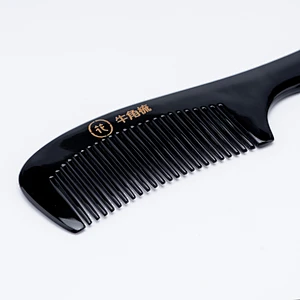 Private Brand Handmade Environmental Protection Wholesale Hot Selling Heat Resistant Salon Premium Quality Horn Comb