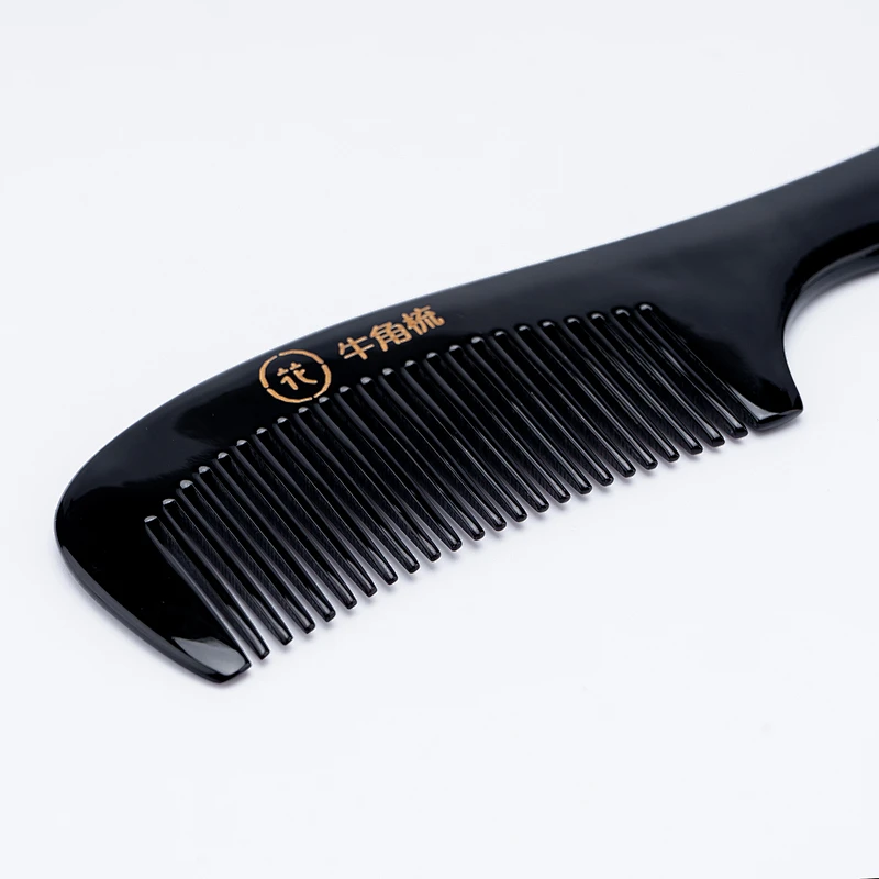 Private Brand Handmade Environmental Protection Wholesale Hot Selling Heat Resistant Salon Premium Quality Horn Comb