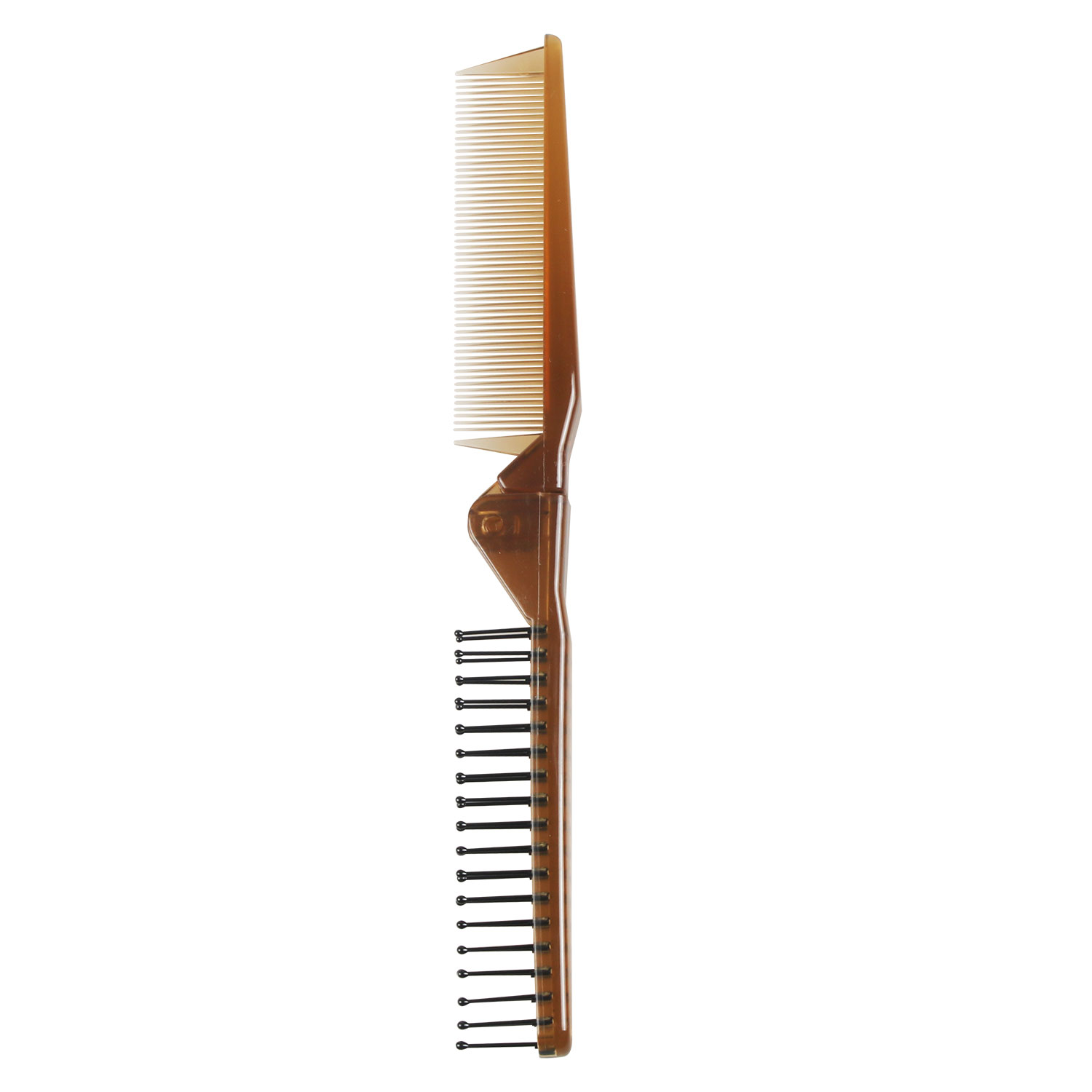 Portable Folding Pocket Hair Brush Anti-static Mini Hair Sparse And Dense Teeth Double Use Folding Hair Comb
