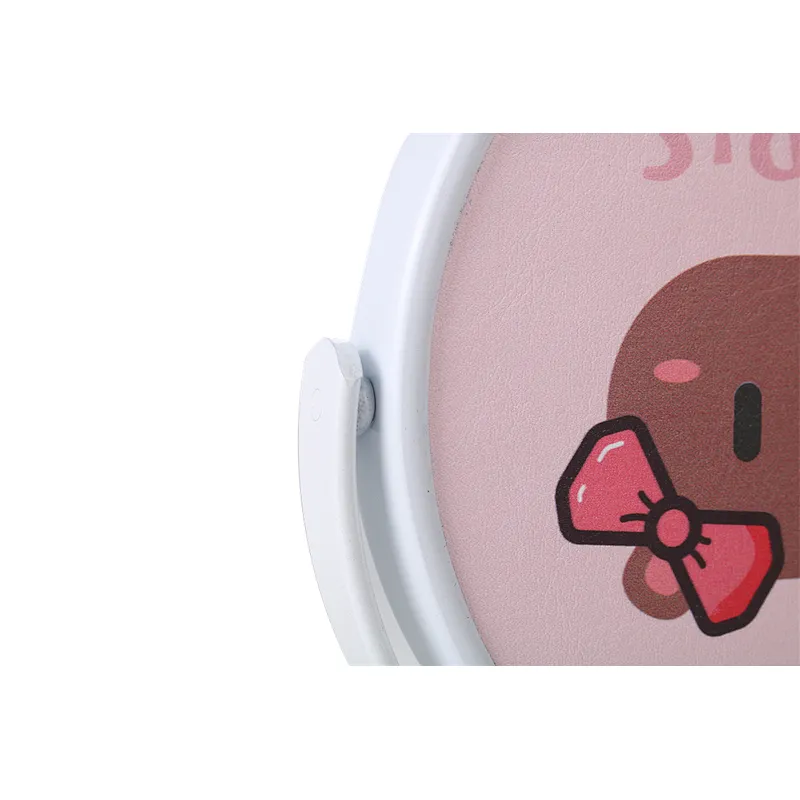 Wholesale Customizable Pocket Customized Logo Mini Makeup Mirror Portable Table Shaped Round Mini Make Up Mirror