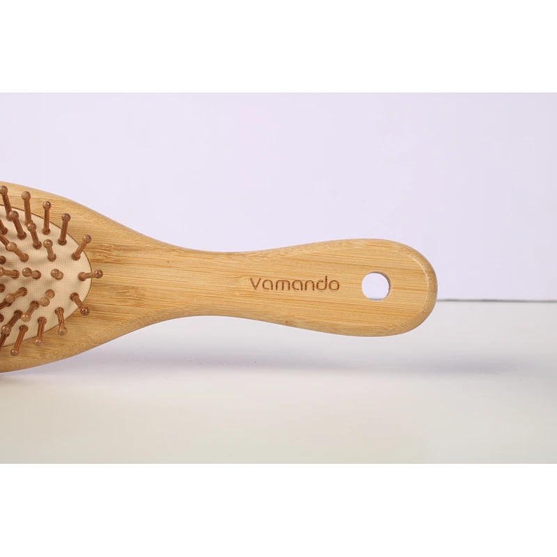Good quality wooden hair bamboo brush comb set portable hair brush comb massager set for women