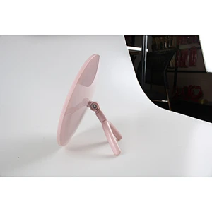 Wholesale Private Label Custom Logo Fancy Round Shape Bedroom Mirror Plastic Folding Desktop Makeup Mirror