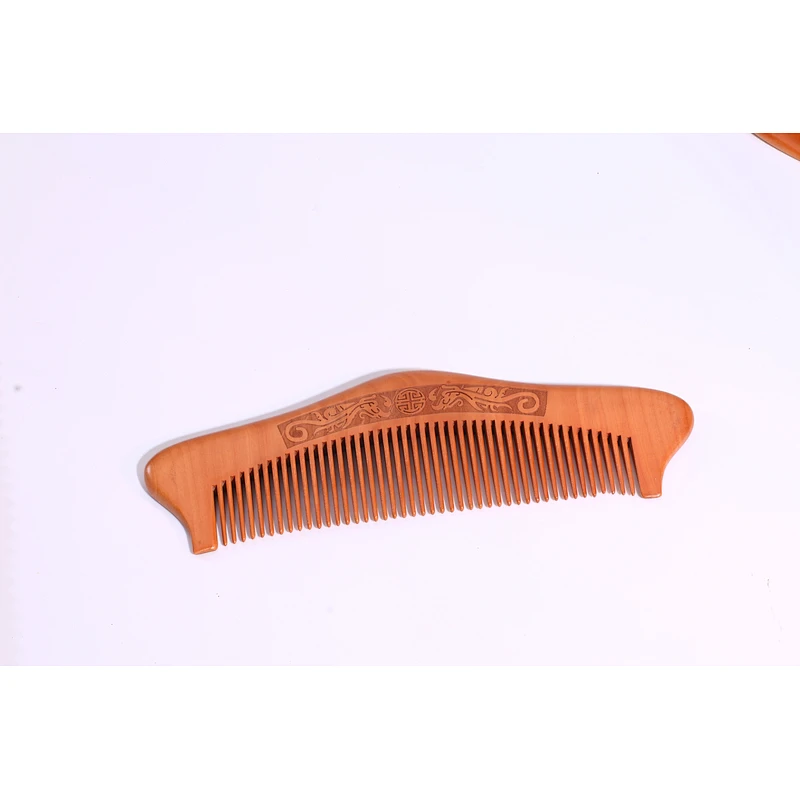 Handmade Eco-friendly 100% Biodegradable Natural Wooden Combs Travel Pocket Anti Static Combs Engraving Logo Customized