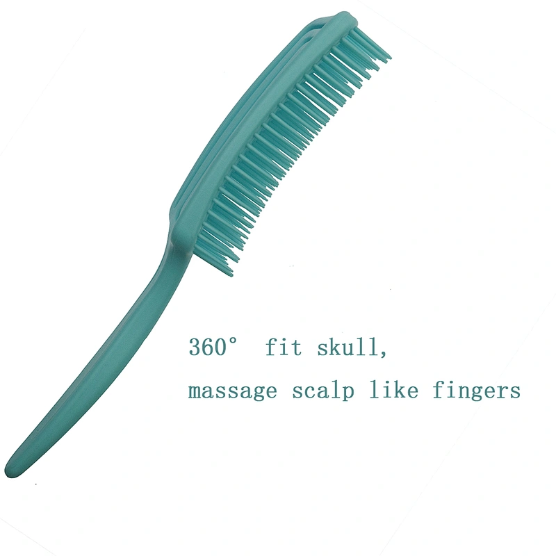 Wholesale Hot Selling Eco-friendly Custom Color Waterproof Massage Plastic Portable ABS Colorful Detangling Hair Brush