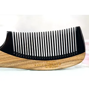 Detangling Massage wood Hair Comb Brush Eco-friendly Bamboo Handle Hair Brush Bamboo Hair Brush Set With Customized Logo