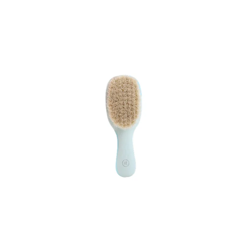 Wholesale 100% Nature Custom Private Label Cleaning Brush Plastic Baby Goat Hair Brush For Barber Hair Cutting
