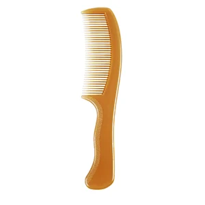 Private Brand Anti Static High Heat Resistant Salon Plastic Straight Hair Comb With Handle For Teasing Hair