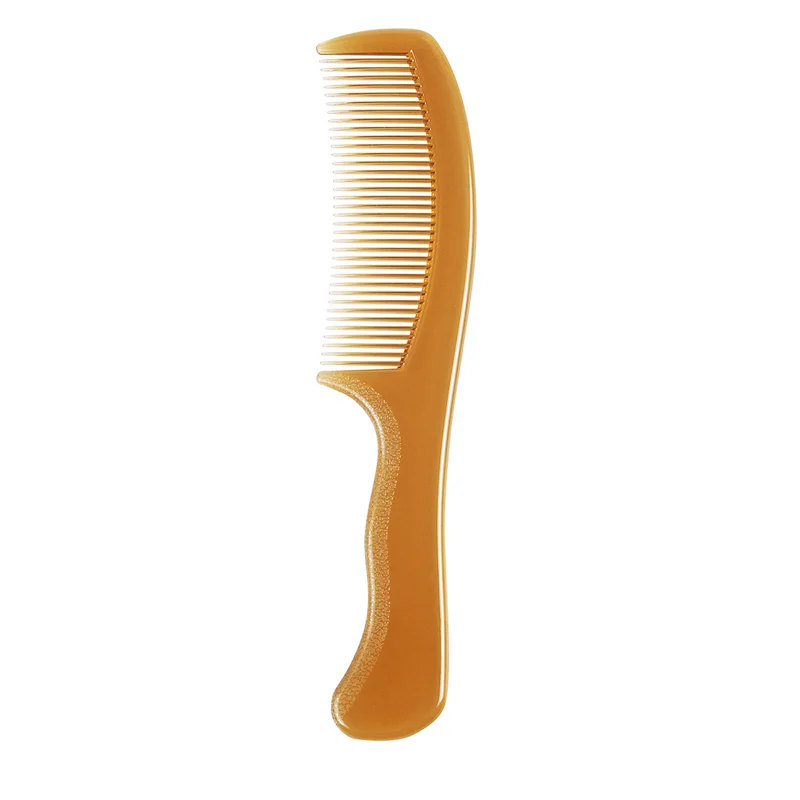 Private Brand Anti Static High Heat Resistant Salon Plastic Straight Hair Comb With Handle For Teasing Hair