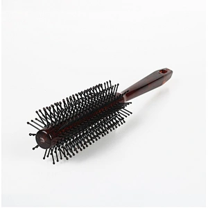 Best Soft touch Nylon Pin Barber Shop Household Cylinder Rolling Straight Hairbrush For Girls Curly Kinky Hair
