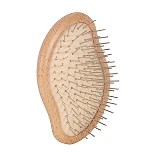 High Quality Hair Brushes Supplier Mini Size Anti Static Brush Wood Hair Brush For Travel Barber Hair Cutting