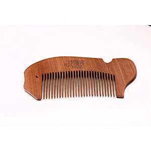 Wholesale Private Label Wooden Bamboo Travel Pocket Anti Static Combs Engraving Logo Customized Salon Hair Cutting Comb Barber