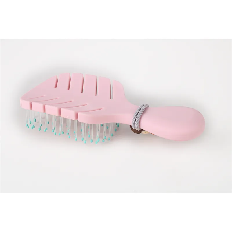 New Wholesale Private Label Arrival Wholesale Fashion Leaves Styling Hollow Comb Nylon For Barber Hair Cutting