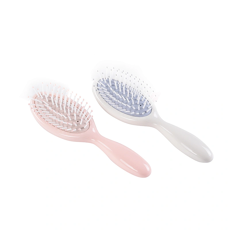 Latest Design Wholesale Fancy Color Mini Size Portable Plastic Handle Airbag Combdetangle Paddle Hair Brush for Girls Travel
