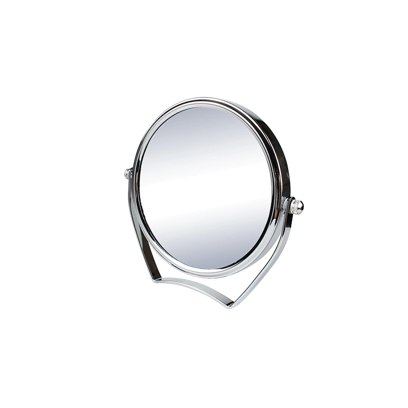 Wholesale Personalized High Quality Middle Size Bathroom Round Stainless Steel Frame Mirror Table Makeup Mirror
