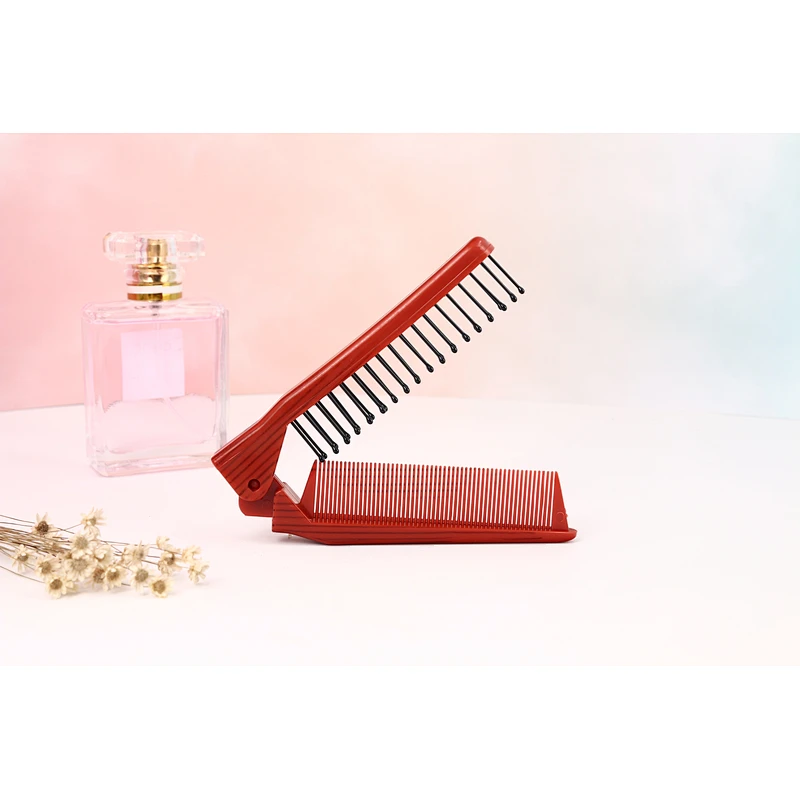 Wholesale Private Label Wood Handle Little Double Side Anti-Static Comb Hair Brush Detangling Massage Combs Durable Curling