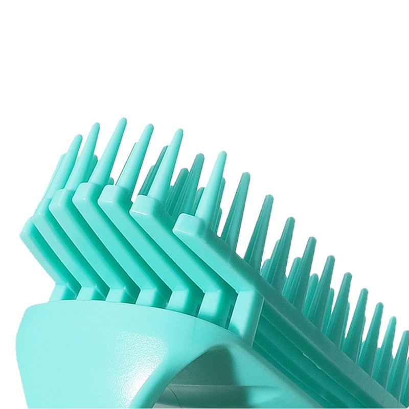 Silicone Shampoo Brush and Scalp Exfoliator Massage Hair Washing Comb Customized Logo For Barber Hair Cutting