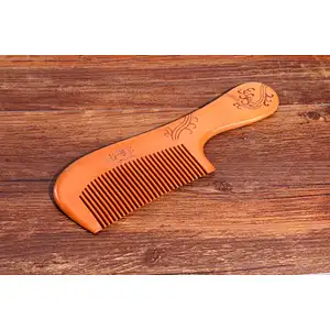 Eco Friendly High Quality Natural Wooden Combs Travel Pocket Anti Static Combs Engraving Logo Customized