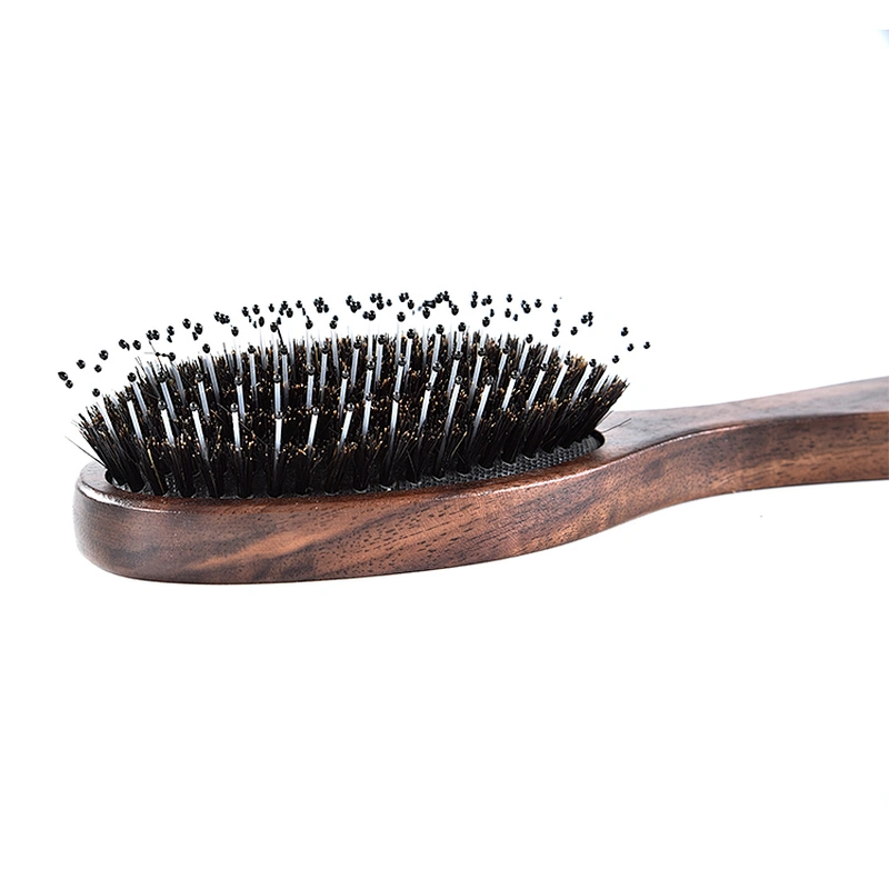 High Quality Wholesale Custom Soft Boar Bristle Hair Brush Household Hairdressing Nylon Massage Hair Comb