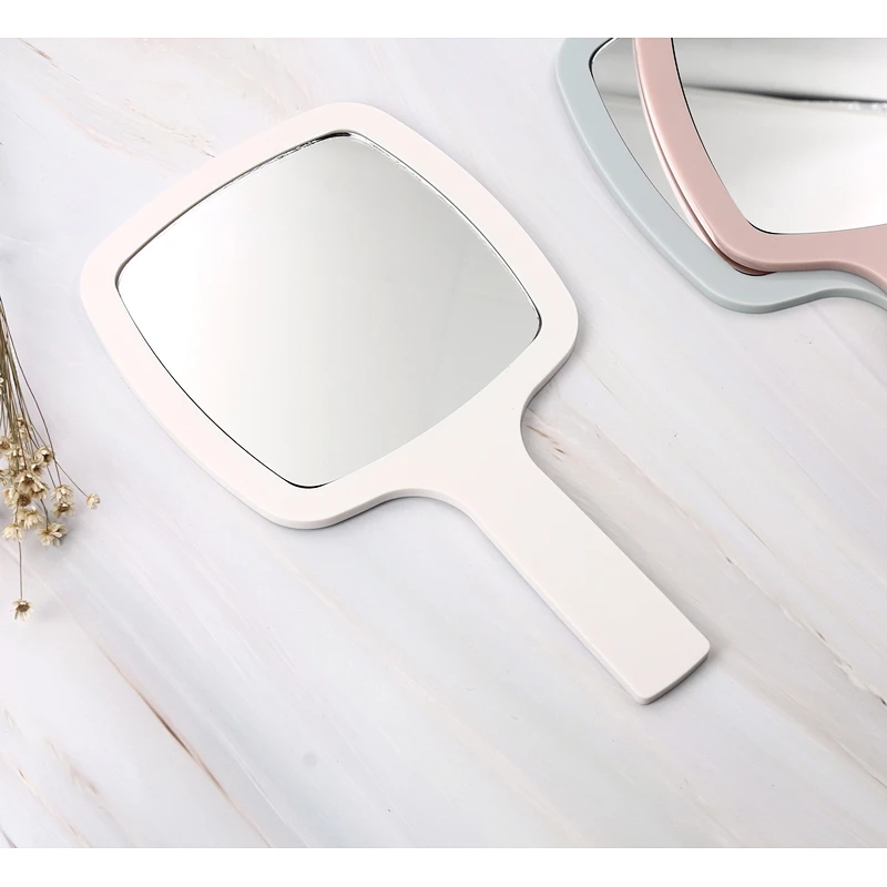 Small Plastic Vanity Standing Makeup Mirror OEM Concise Table Mirror Square Self Single Side Make-Up Table Make Up Mirror