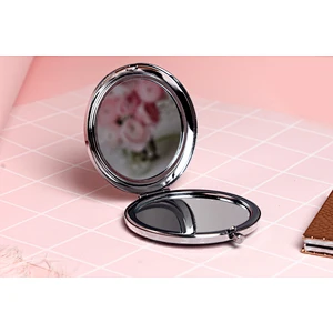 Hot Sale Custom Square Mini Round Shape Cheap Small Personalized Makeup Double Sided Pocket Mirror