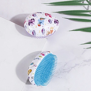 Wholesale Private Label OEM Custom Logo Colorful Scalp Massage Plastic Hair Beauty Care Hair Comb Hair Brush