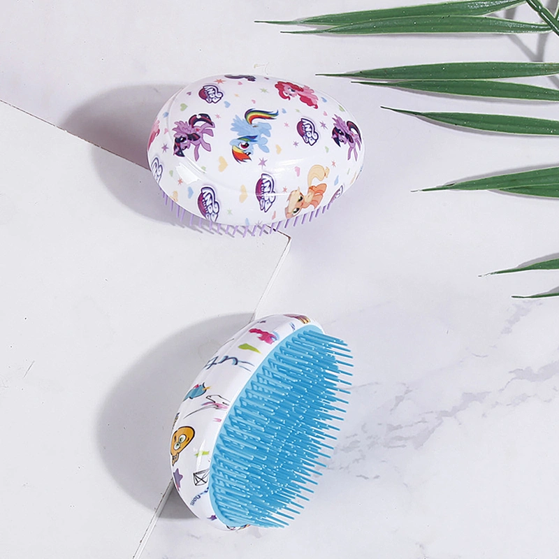 Wholesale Private Label OEM Custom Logo Colorful Scalp Massage Plastic Hair Beauty Care Hair Comb Hair Brush