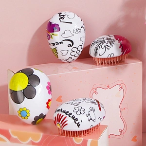 Wholesale Private Label Styling Fashionable Durable Professional Colorful Scalp Massage Plastic Comb For Hair Cutting Salon