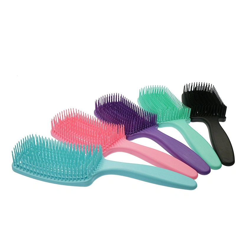 Wholesale Hot Selling Eco-friendly Custom Color Waterproof Massage Plastic Portable ABS Colorful Detangling Hair Brush