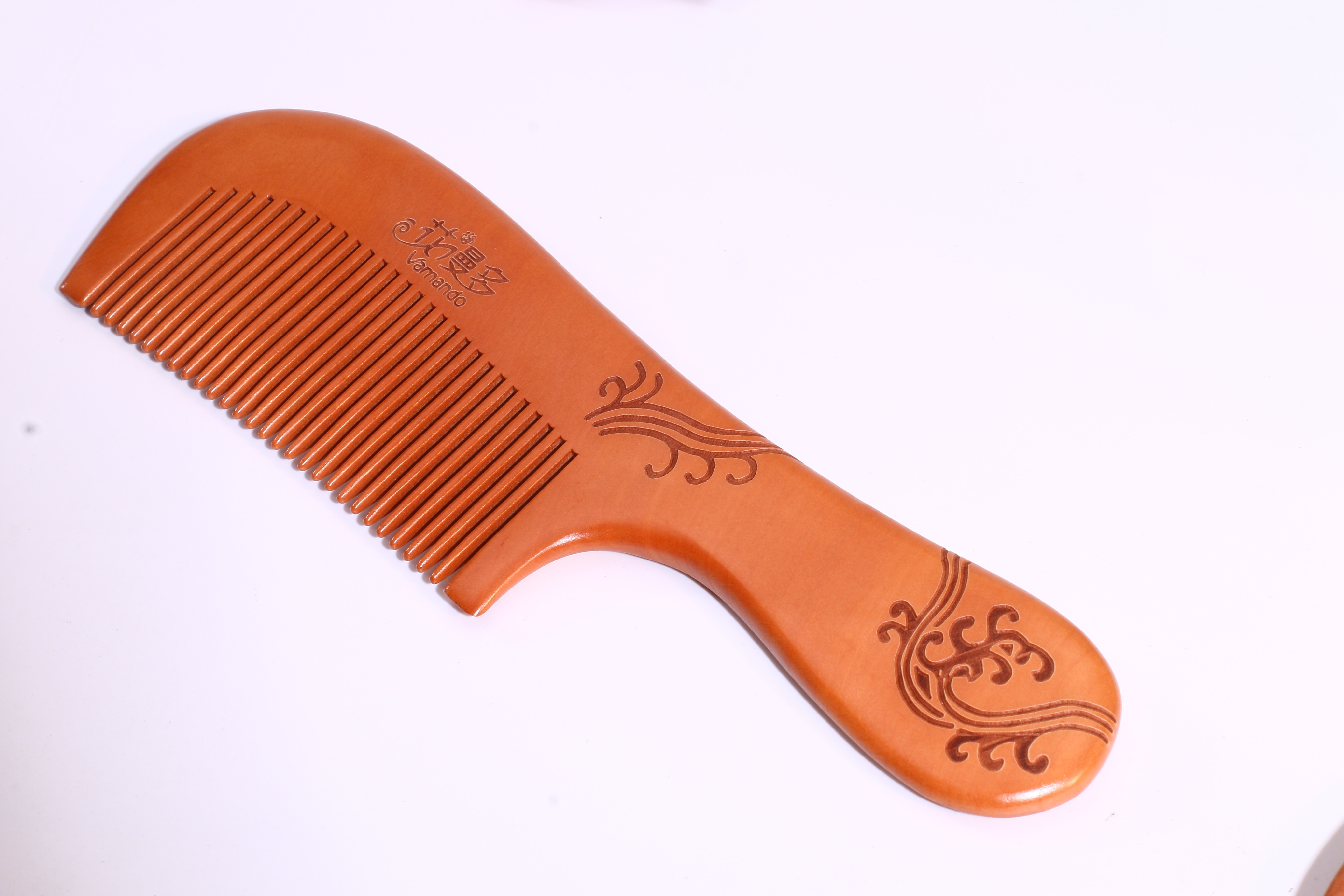 Eco Friendly High Quality Natural Wooden Combs Travel Pocket Anti Static Combs Engraving Logo Customized