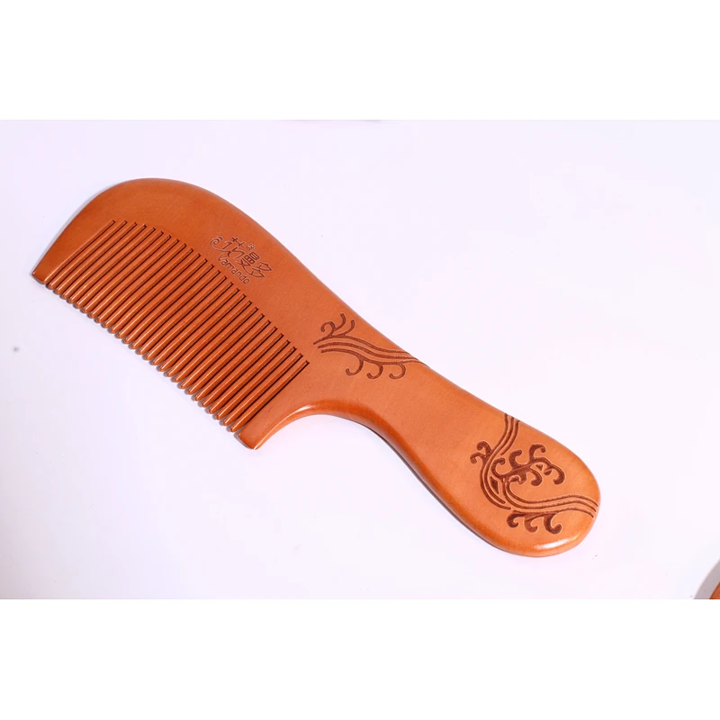 Eco Friendly High Quality Natural Wooden Combs Travel Pocket Anti Static Combs Engraving Logo Customized