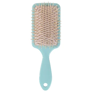 Non-deformation Soft Nylon Bristle Plastic Comb Massage Styling Hair Paddle Brush For Thick Hair Barber Cutting