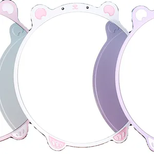 Customizable Private Label Hot Selling Bathroom Round Decorative Round Middle Size Cow Iron Round Mirror