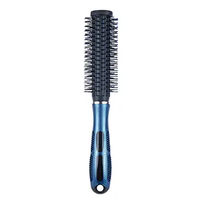 Plastic Ultra-gentle Bristle Roll Hair Round Stylist Hair Brush Salon Wavy Curly Styling Tools For Thin Hair Conditioning