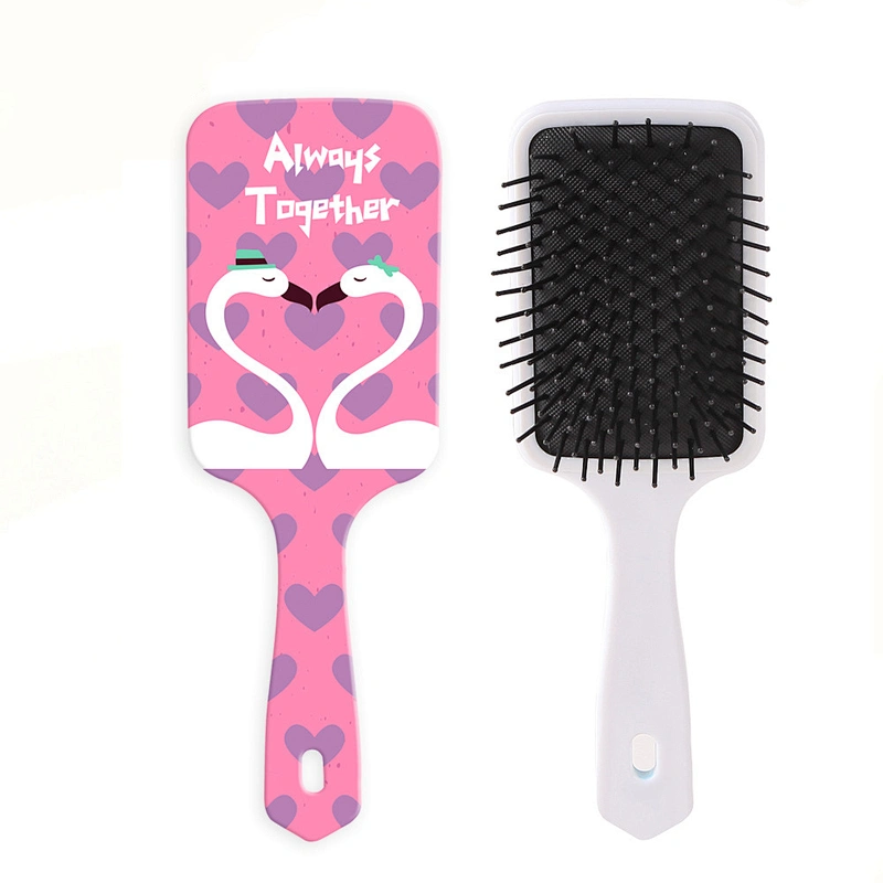 High Quality OEM Custom Logo Colorful Scalp Massage Plastic Hair Beauty Care Hair Comb Hair Brush For Women