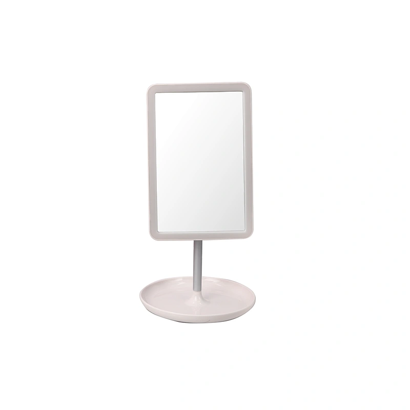 Beauty touch screen trifold vanity personal battery powered USB make up organizer lip gloss makeup mirror with led lights