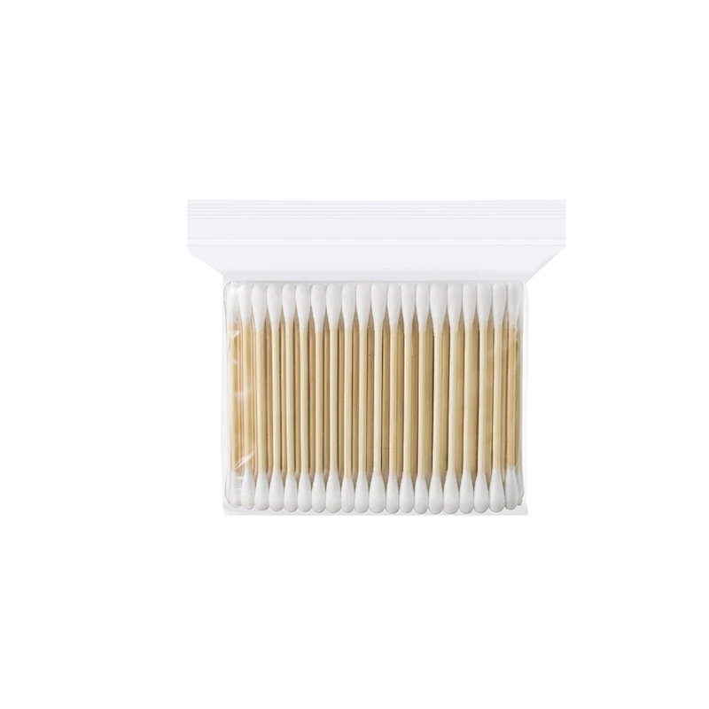 Wholesale Private Label Buds Manufacturer Cheap Bamboo Stick Ear Cleaning Cosmetic Pure Cotton Swabs