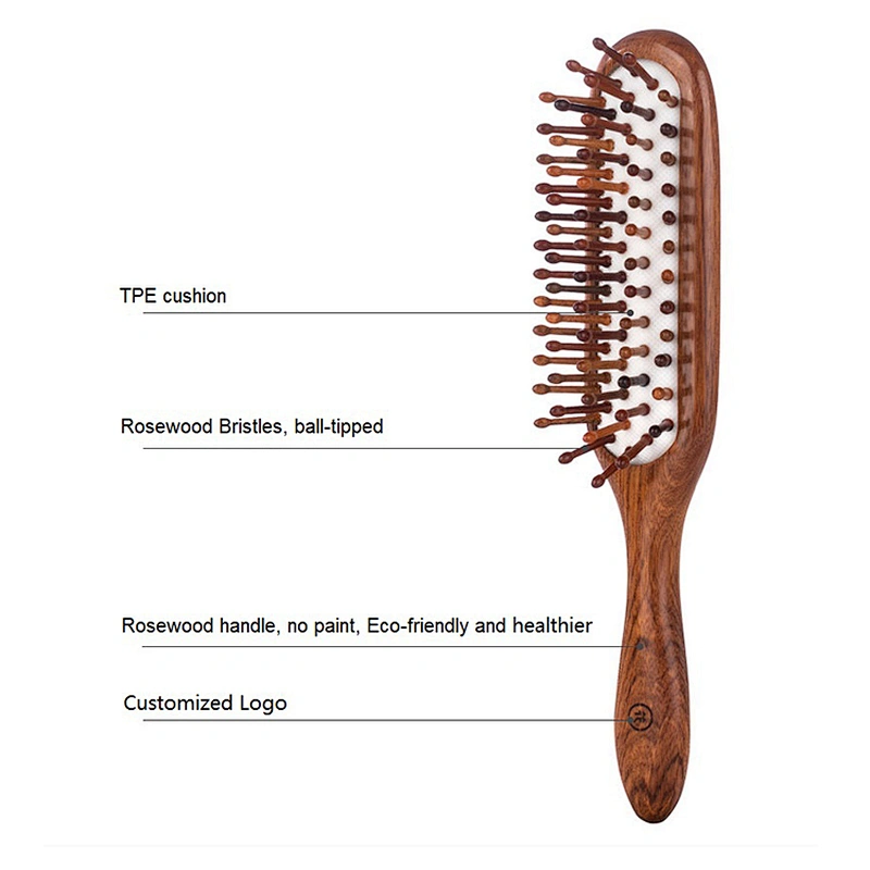 2022 New Product Womens Hair Growth Brush Custom Styling Hair Massage Brush For Travel Barber Hair Cutting