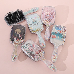 Hot Sale Travel Durable Stretch Airbag Household Hairdressing Massage Comb Set Reycled Plastic Detangling Hair Comb