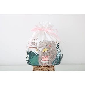 Wholesale Private Label Non woven roll type face washing paper disposable washcloth makeup remover cotton soft towel