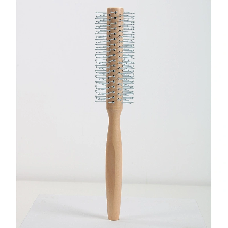 2022 new style soft nylon bristle wood Handheld Hair Scalp hair brush for bulk sales For Barber Hair Cutting
