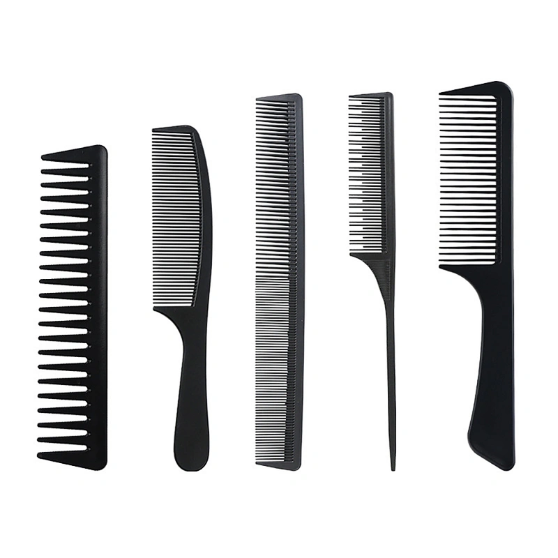 New Product Fashion Plastic Glitter Hair Combs Private Label Parting Comb Brush Paddle Hair Comb Care Hand Grip Brush