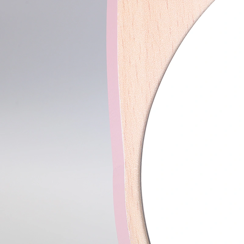 New Trending Cute Pet Series Wooden Table Mirror Healing System Log Table Lady Student Mirror Wooden Vanity Table Makeup Mirror