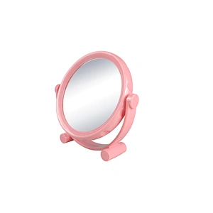 Wholesale Personalized Round Colorful Standing Desktop Table Plastic Makeup Mirror Plastic Framed Mirrors