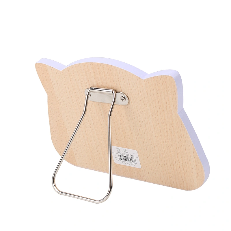 Wholesale Personalized Animal Colorful Standing Desktop Foldable Table Wooden Makeup Mirror Wood Framed Mirrors