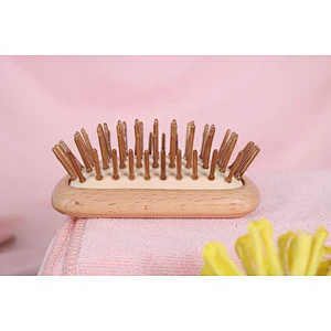 Wholesale Private Label Small Size Wooden Hair Detangling Brush Head Scalp Massager Comb For Barber Hair Cutting