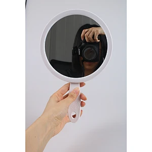Wholesale Private Label Hot Sale Popular Private Label Plastic Round Shape Hand Makeup Mirror With Stand